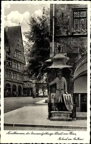 Ak Nordhausen am Harz, Roland, Rathaus