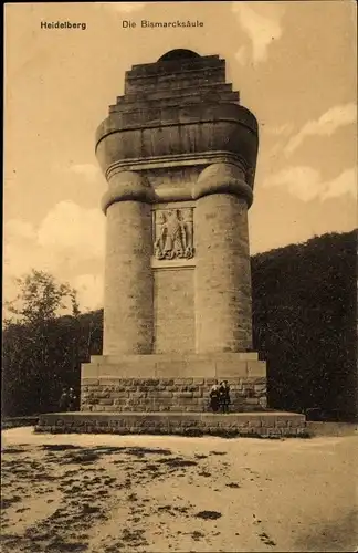 Ak Heidelberg am Neckar, Bismarcksäule