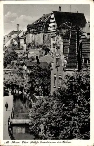 Ak Plauen im Vogtland, Ehem. Schloss  Everstein an der Rähne