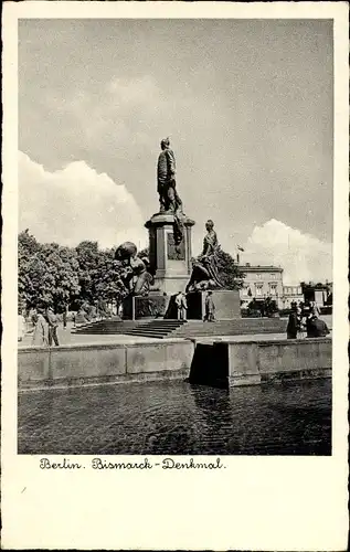 Ak Berlin Tiergarten, Bismarck Denkmal