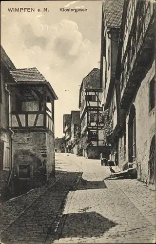 Ak Bad Wimpfen am Neckar, Klostergasse