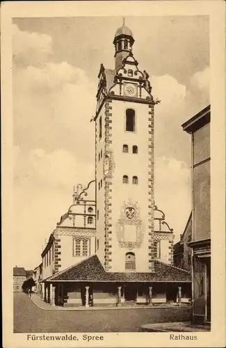 Ak Fürstenwalde an der Spree, Rathaus