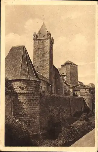 Ak Nürnberg in Mittelfranken, Fünfeckiger Turm, Kaiserstallung