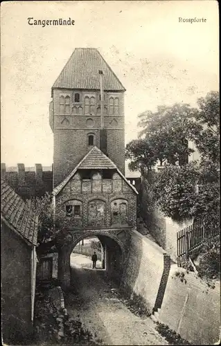 Ak Tangermünde an der Elbe, Rosspforte