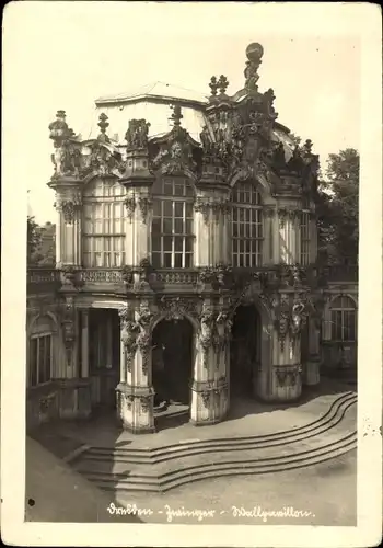 Ak Dresden, Zwinger, Wallpavillion