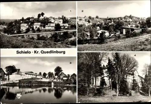 Ak Schielo Harzgerode am Harz, Konsum-Klubgaststätte, Kliniksanatorium