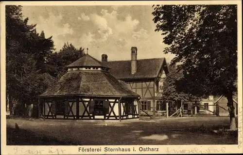 Ak Gernrode Quedlinburg im Harz, Försterei Sternhaus