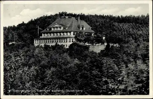 Ak Gernrode Quedlinburg im Harz, Kurhotel Stubenberg