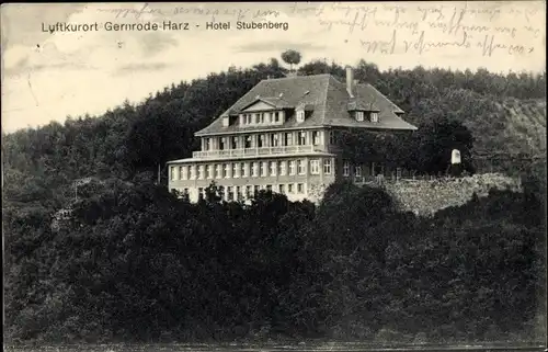 Ak Gernrode Quedlinburg im Harz, Hotel Stubenberg