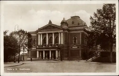 Ak Halle an der Saale, Stadttheater