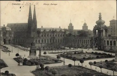 Ak Dresden Altstadt, Königlicher Zwinger