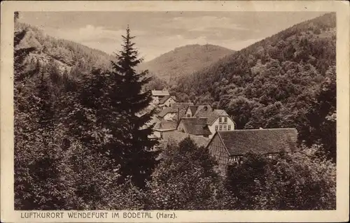 Ak Wendefurt Wendefurth Thale im Harz, Panorama