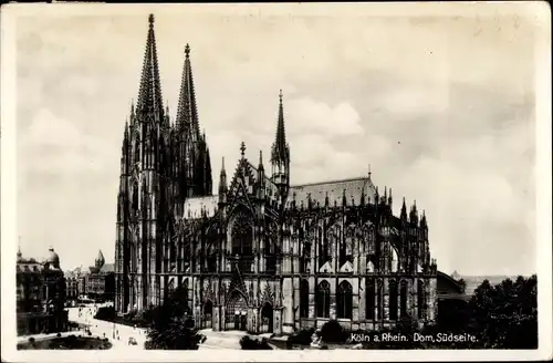 Ak Köln am Rhein, Dom, Südseite