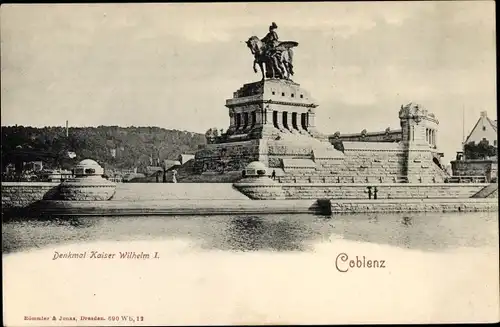 Ak Koblenz am Rhein, Kaiser-Wilhelm-Denkmal