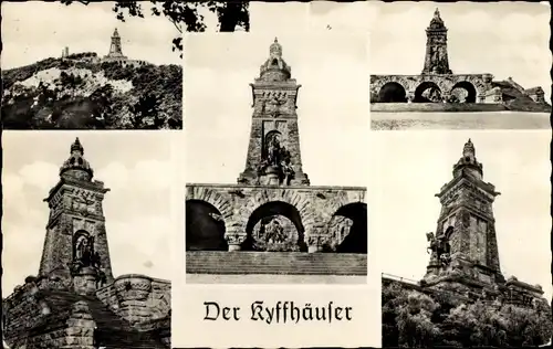 Ak Steinthaleben Kyffhäuserland in Thüringen, Kyffhäuser, Kaiser -Wilhelm-Denkmal