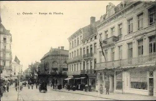 Ak Ostende Ostende Westflandern, Rampe de Flanders
