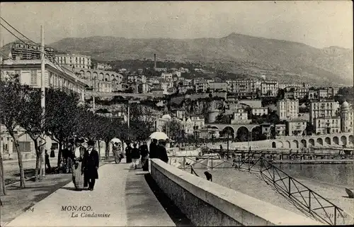 Ak La Condamine Monaco, Promenade