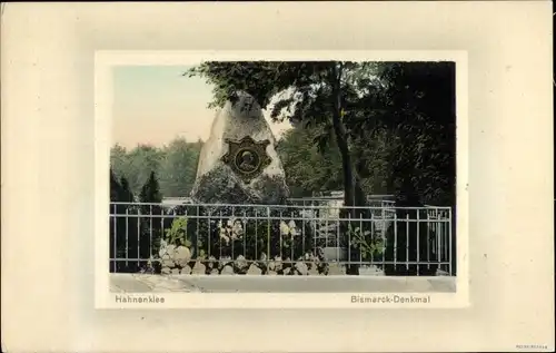 Passepartout Ak Hahnenklee Bockswiese Goslar im Harz, Bismarck-Denkmal