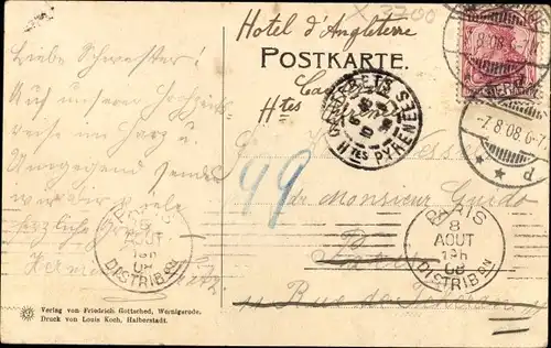 Ak Hasserode Wernigerode am Harz, Panoramablick, Brocken