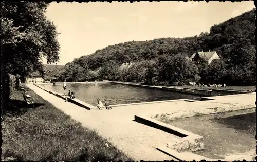 Ak Stecklenberg Thale im Harz, Waldbad