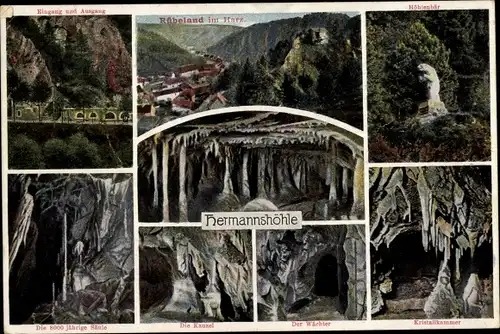 Ak Rübeland Oberharz am Brocken, Hermannshöhle, Kristallkammer, Kanzel