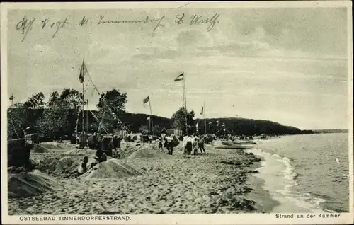 Ak Ostseebad Timmendorfer Strand, Strand an der Kammer