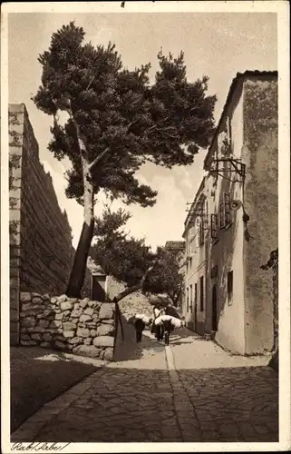 Ak Rab Arbe Kroatien, Straßenpartie