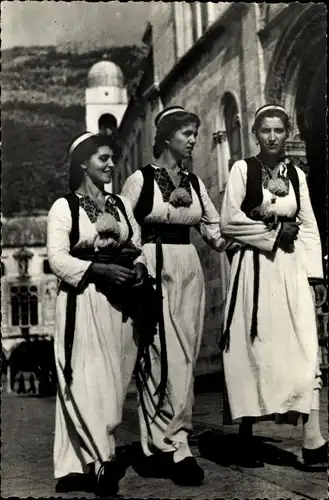Ak Ragusa Dubrovnik Kroatien, Frauen in kroatischer Tracht
