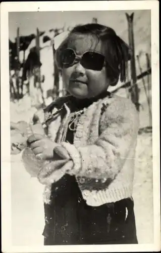 Ak Prinzessin Margriet der Niederlande, Portrait Winterurlaub Zermatt Matterhorn 1947