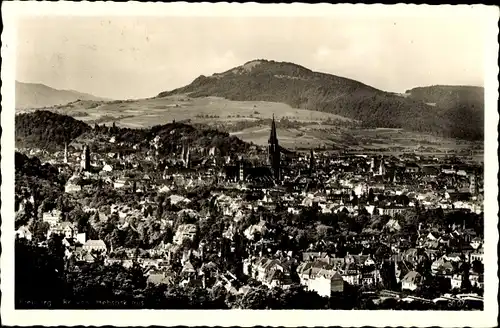 Ak Freiburg im Breisgau, Panorama, Kirche