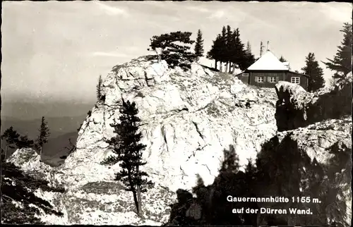 Ak Miesenbach Niederösterreich, Gauermannhütte auf der Dürren Wand