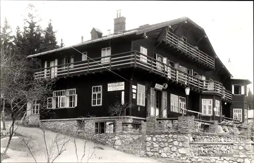 Ak Stollhof Hohe Wand Niederösterreich, Kohlröserlhaus auf der Hohen Wand