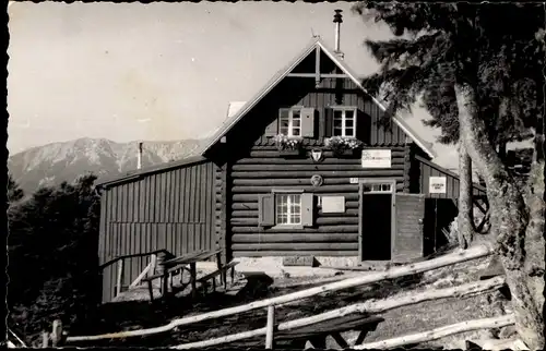 Ak Miesenbach Niederösterreich, Gauermannhütte auf der Dürren Wand