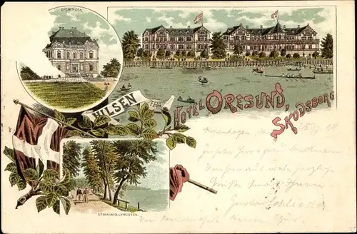 Litho Skodsborg Dänemark, Hotel Oresund