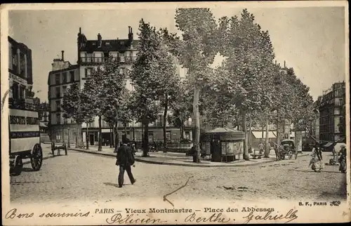 Ak Paris XVIII. Montmartre, Place des Abbesses