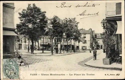 Ak Paris XVIII. Montmartre, Place du Tertre