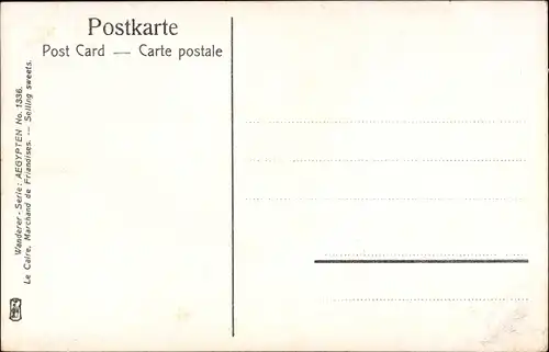 Ak Ägypten, Süßigkeiten-Verkäufer, Ägyptische Tracht, Handel