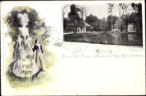 Litho Yvelines, Parc du Petit Trianon, Hameau de la Reine Marie-Antoinette