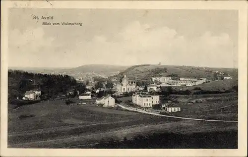 Ak St. Avold Lothringen Moselle, Gesamtansicht, Blick vom Walmerberg