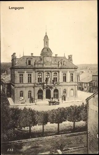 Ak Longuyon Lothringen Meurthe et Moselle, Rathaus