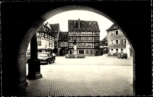 Ak Colmar Kolmar Alsace Haut Rhin, Place de l’Ancien Douane