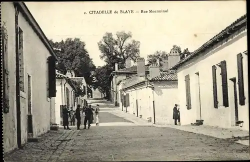 Ak Blaye Gironde, Straßenansicht