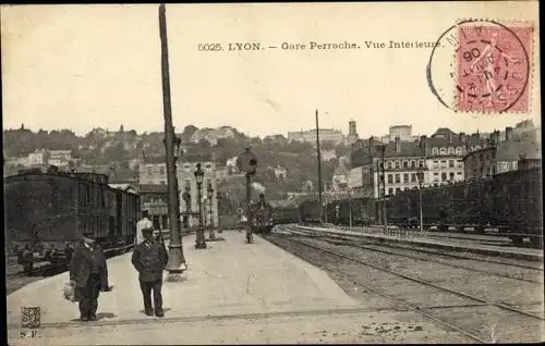 Ak Lyon Rhône, Bahnhof Perrache