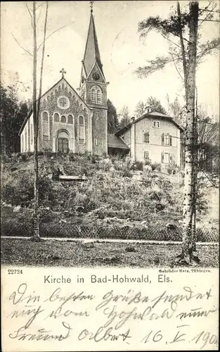 Ak Le Hohwald Elsass Bas Rhin, Kirche