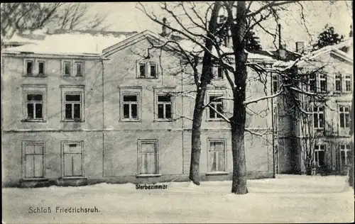 Ak Aumühle in Schleswig Holstein, Schloss Friedrichsruh, Sterbezimmer