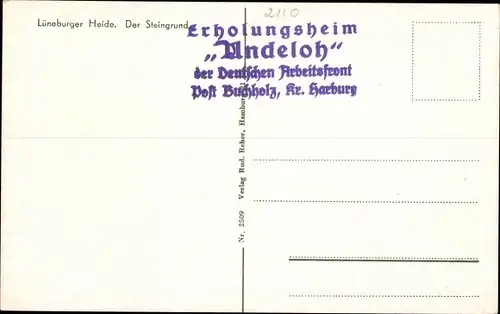 Ak Lüneburger Heide, Der Steingrund