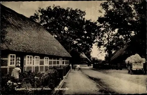 Ak Egestorf in der Lüneburger Heide, Dorfstraße