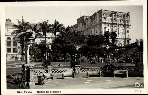 Ak São Paulo Brasilien, Hotel Esplanada