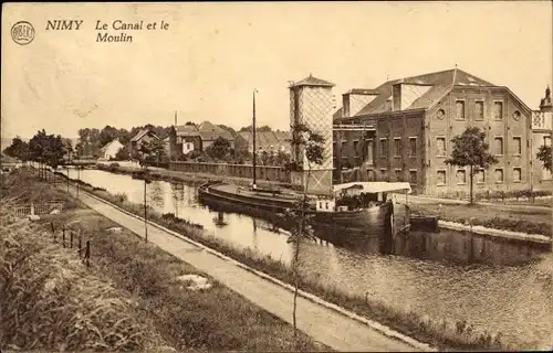 Ak Nimy Hennegau Wallonien, Le Canal et le Moulin