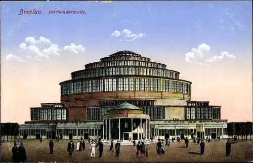 Ak Wrocław Breslau Schlesien, Jahrhunderthalle